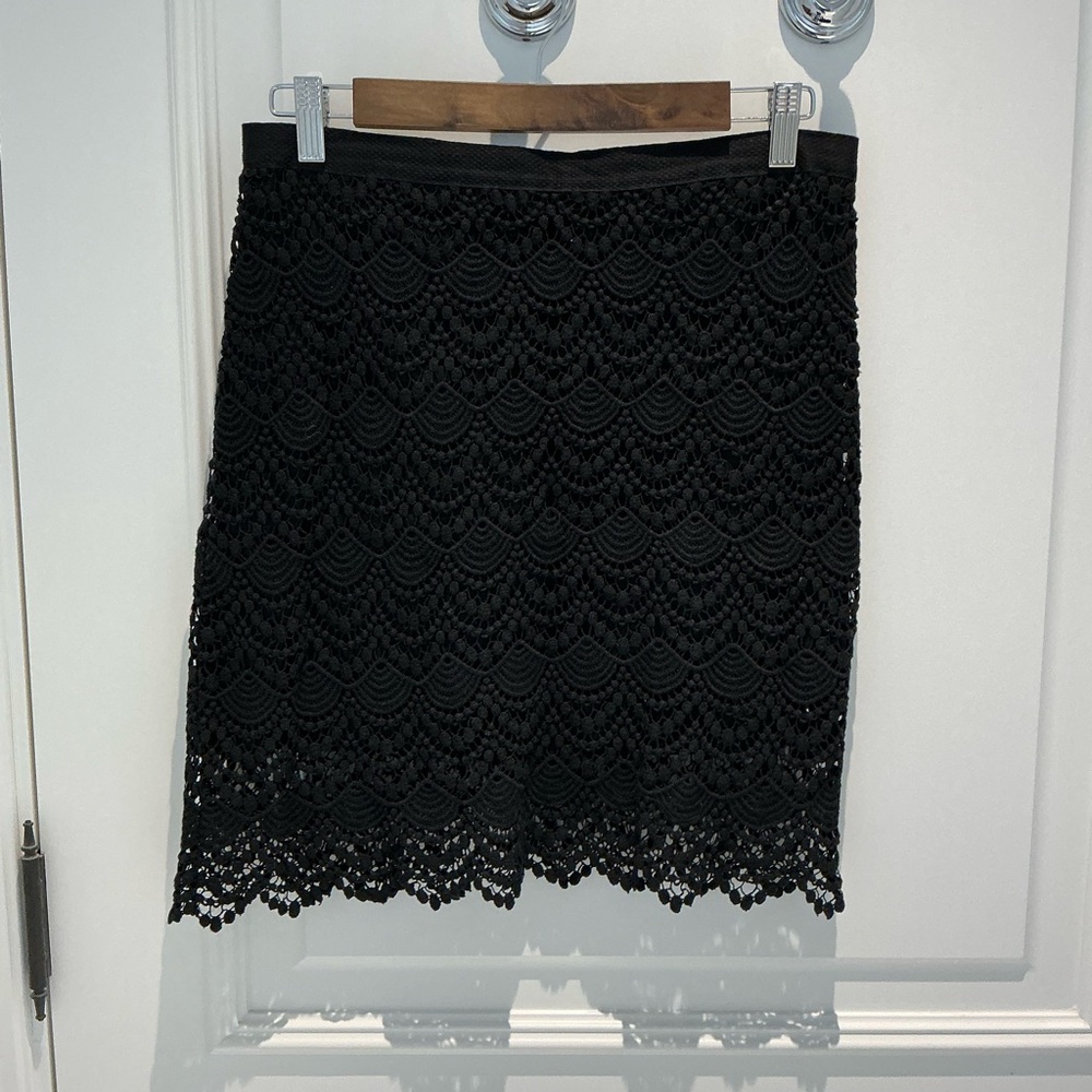 Mango Black Lace Skirt